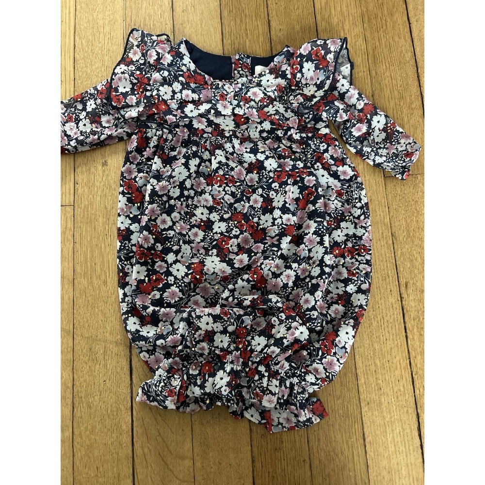 Baby Girls Isobella & Chloe Floral Sleep Gown Dress Size Newborn Pajamas